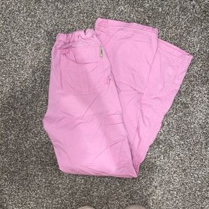 Pink Koi Scrub Pants